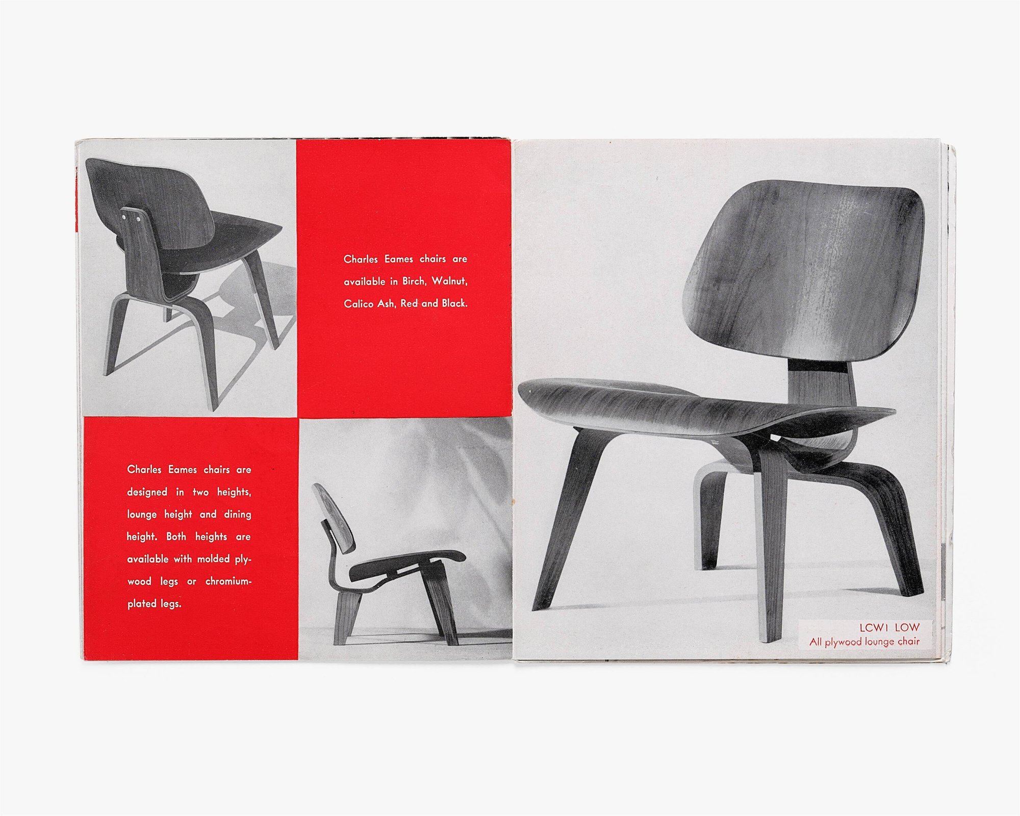 Eames plywood molded furniture brochure Eames Institute