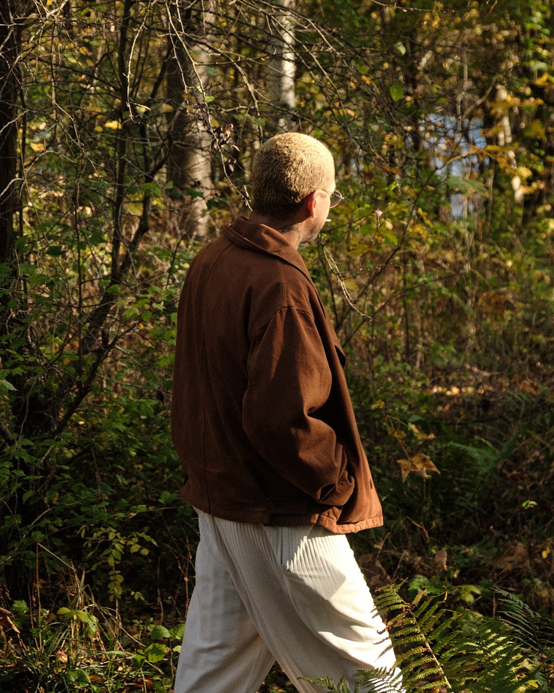 Food scientist, fermenter, and former Noma chef, David Zilber outside his lab in Hørsholm, Denmark.