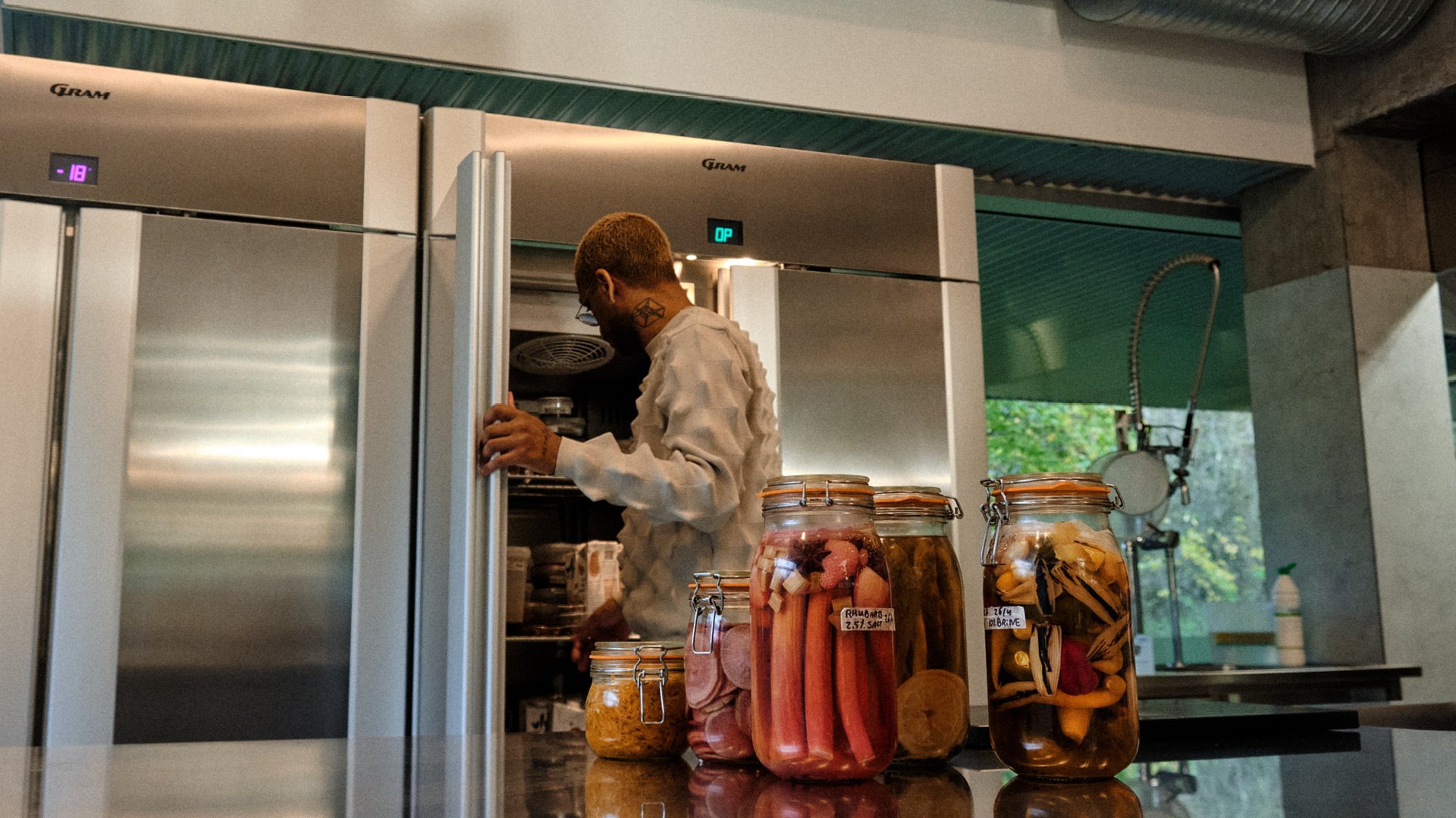 David Zilber at his lab in Denmark, overseeing fermentation and recipe experiments with microbe strains grown by Chr. Hansen.