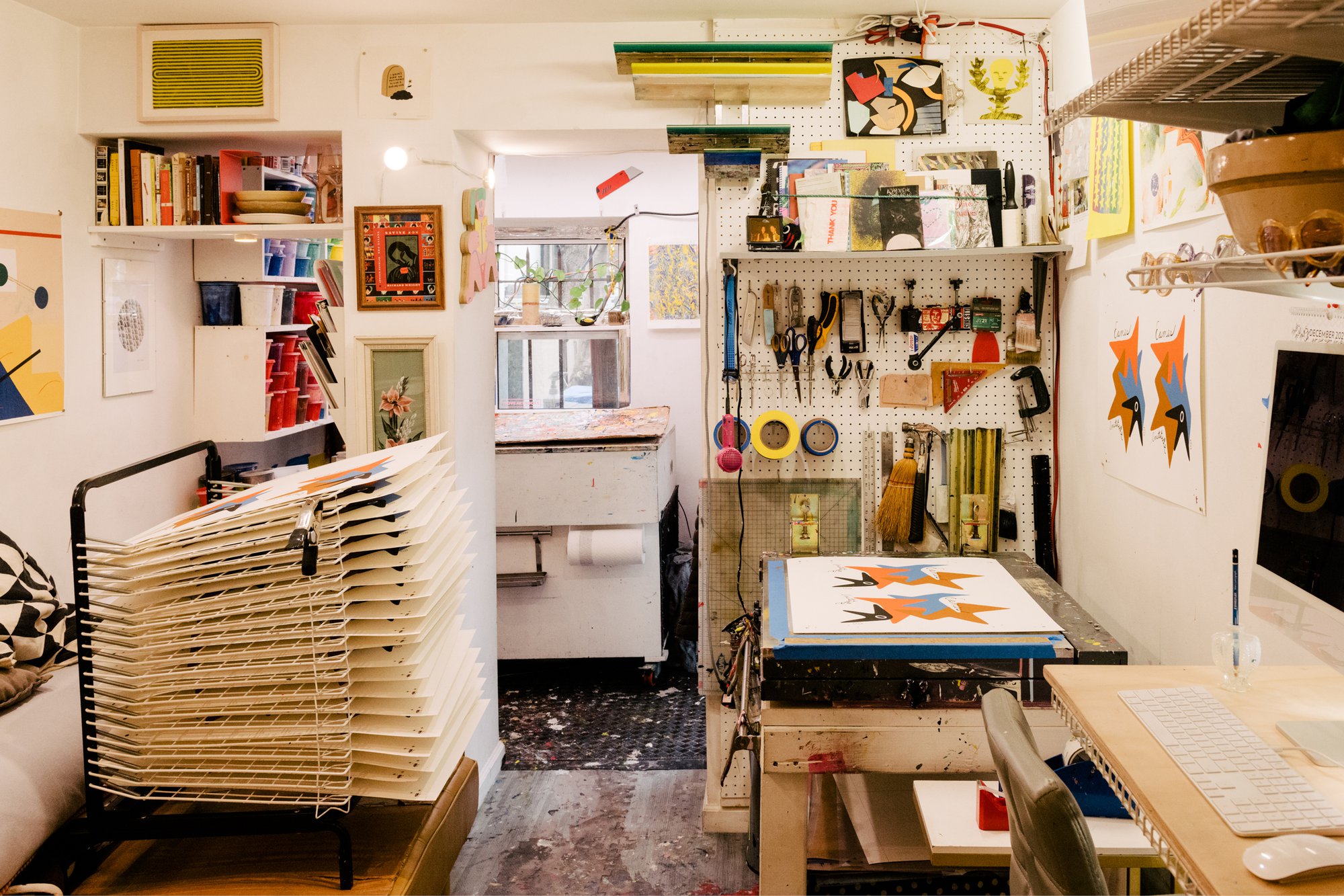 Interior view of Du-Good Press in Brooklyn, fine-art print shop.