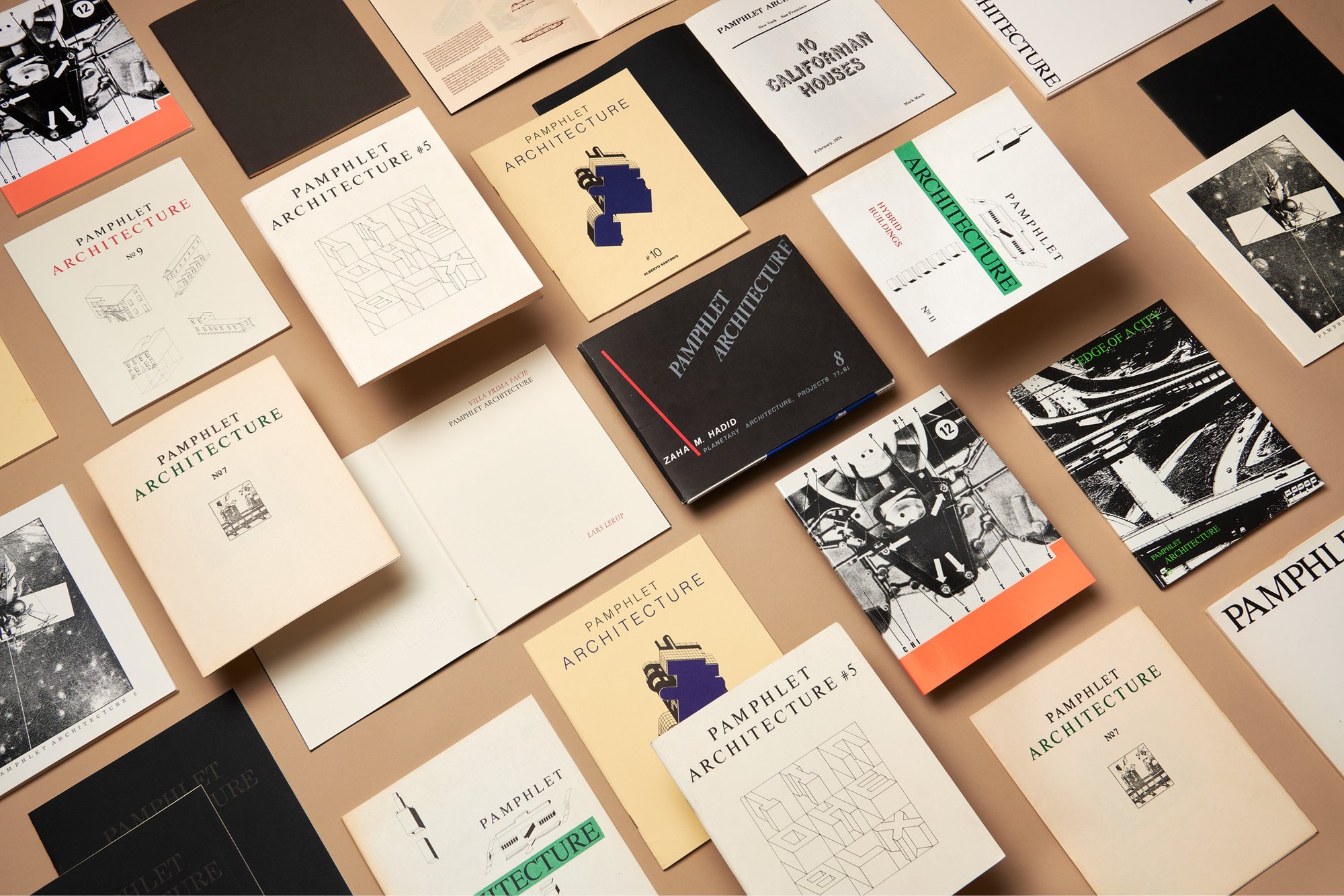 Pamphlet Architecture series published by William Stout and Steven Holl included projects by Holl, Zaha Hadid, and Mark Mack.